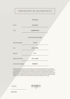 Lateral Bulk — Certificate of Authenticity