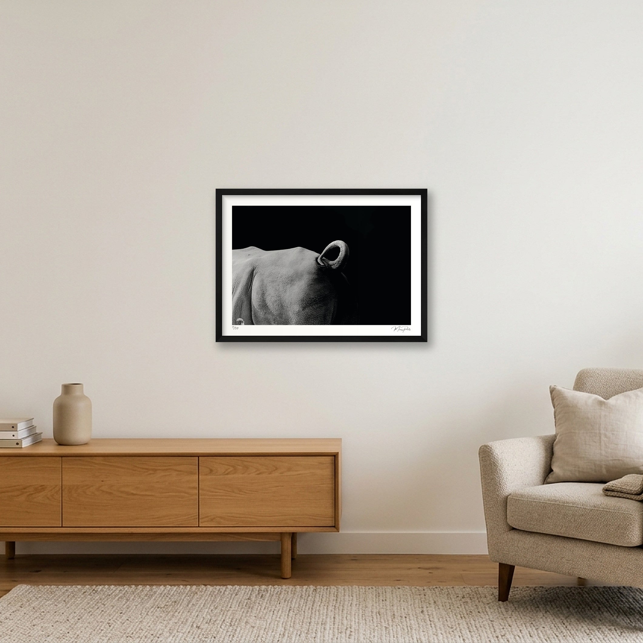 Dark Night — A2 (59×42cm, 23×17") Black Frame