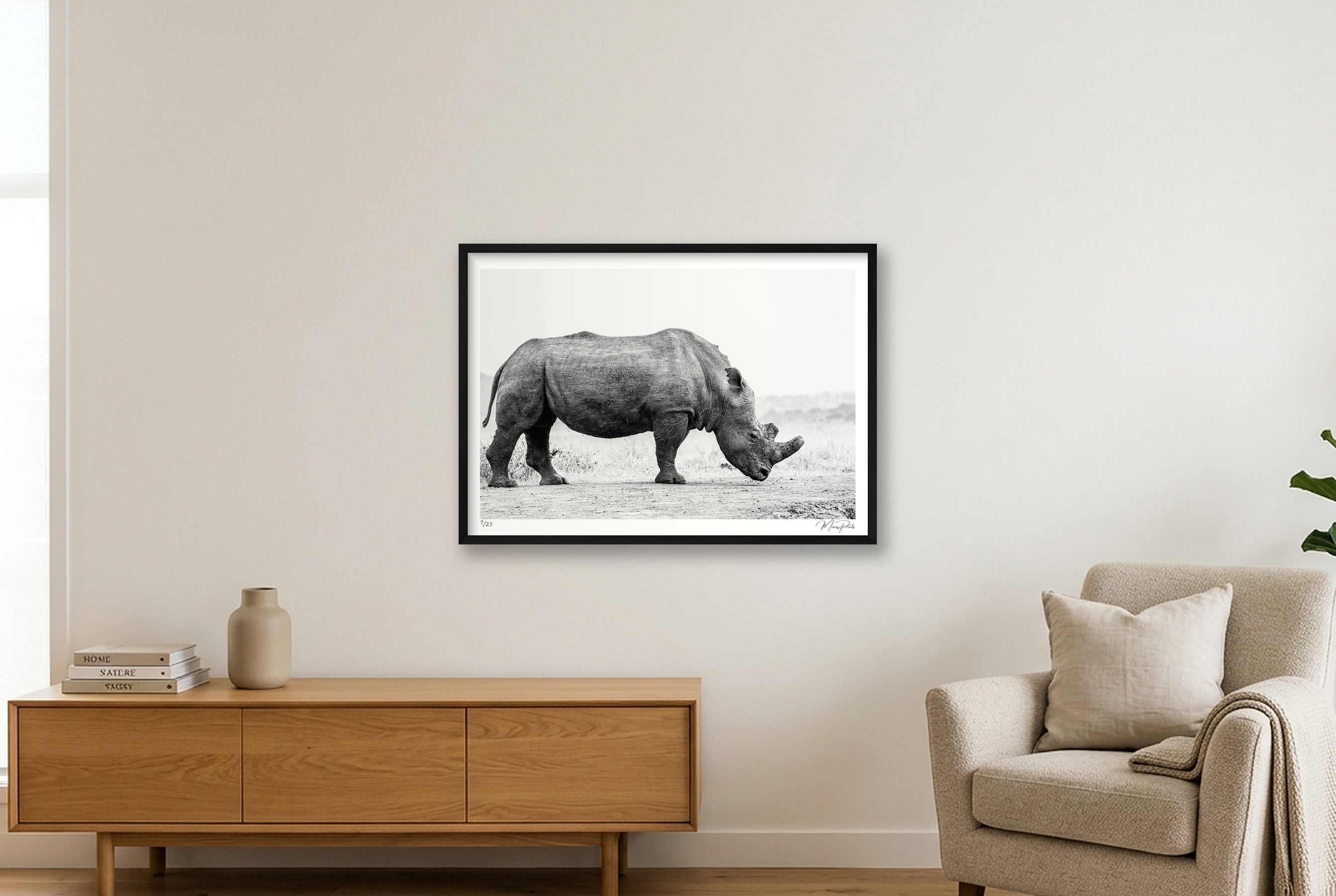 Lateral Bulk — A1 (84×59cm, 33×23") Black Frame