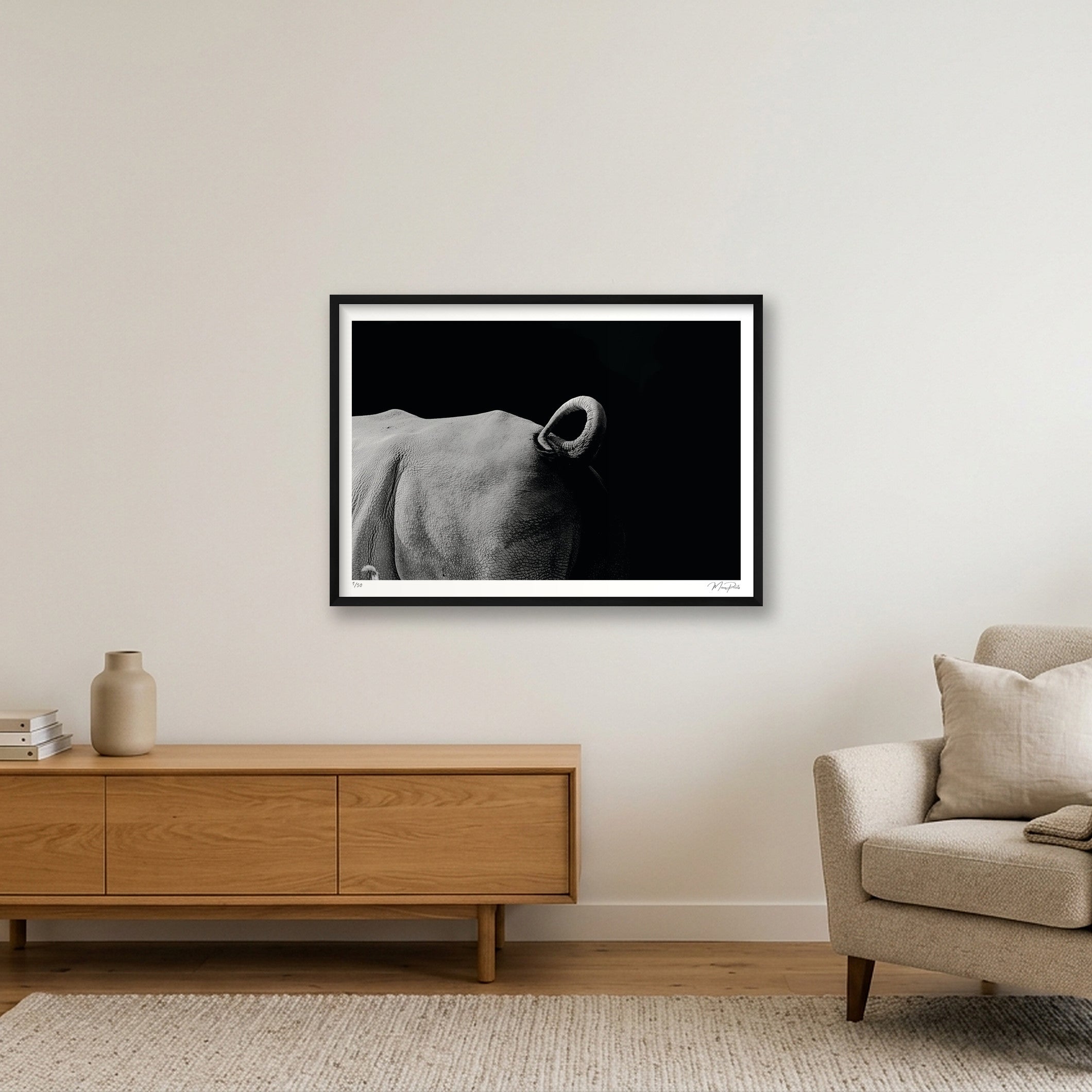 Dark Night — A1 (84×59cm, 33×23") Black Frame